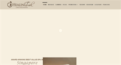Desktop Screenshot of healingtouchspa.com